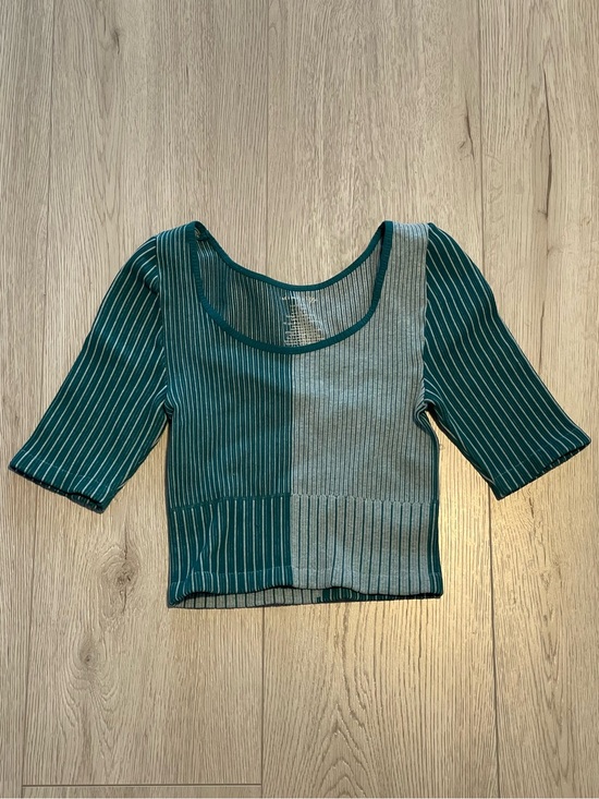 Free People Tops - Free People Intimately Gemini Seamless Crop Tee - Teal Green